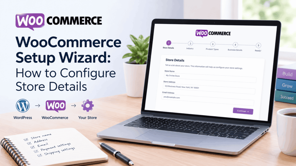 WooCommerce Setup Wizard Configure Store Details screen